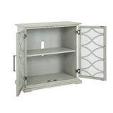 Wood 2 Door Console - Grey SU