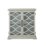 Wood 2 Door Console - Grey SU