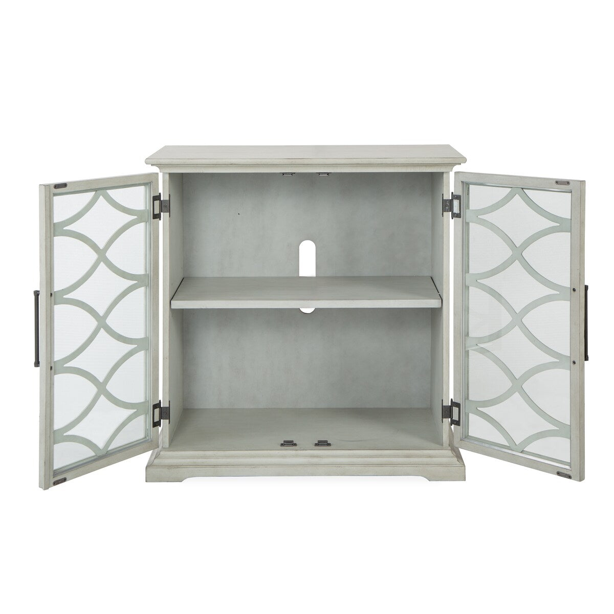 Wood 2 Door Console - Grey SU