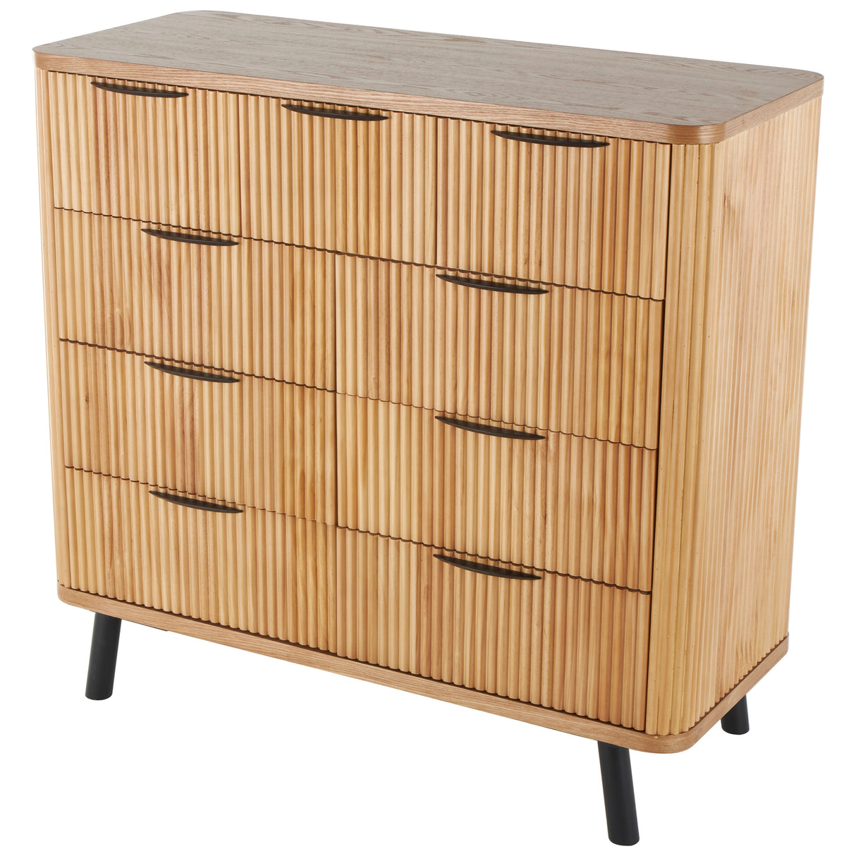 Wood 9 Drawer Cabinet - Brown - Roche River Decor - 17"W x 38"L x 36"H