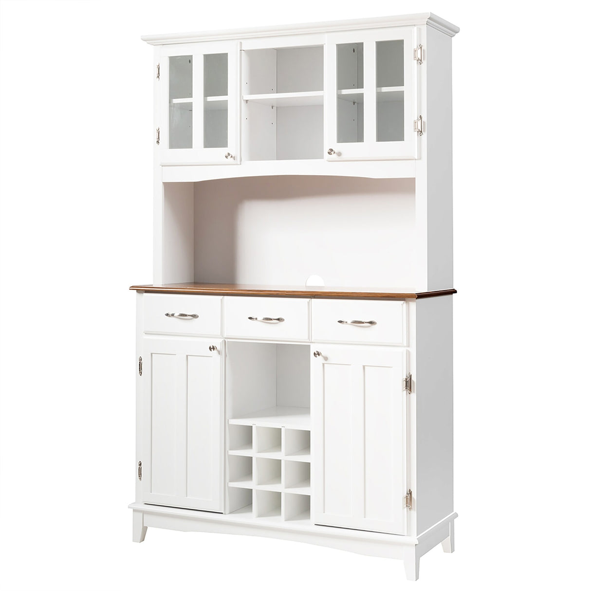 Wood Buffet Hutch Cabinet Kitchen Hutch Sideboard Buffet Cabinet