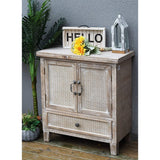 Wood Cabinet With 1 Drawer And 2 Doors,Farmhouse Style