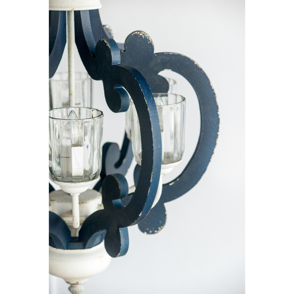 Wood Chandelier 6 - Light ,Wood Hanging Light Fixture, Bulb Not Included