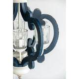 Wood Chandelier 6 - Light ,Wood Hanging Light Fixture, Bulb Not Included