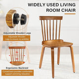 Wood Dining Chairs Set of 2/4/6 Farmhouse Spindle Back, Widen Seat, Modern Mid-Century Country Style