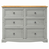 Wood Dresser 3+3 Drawers Chest Corona | Furniture Dash