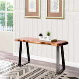 Wood Entryway Bench - 13"D x 31.5"W x 17.3"H