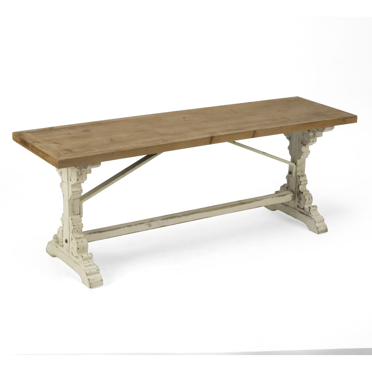 Wood Farmhouse Style Bench
