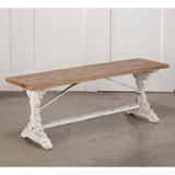 Wood Farmhouse Style Bench