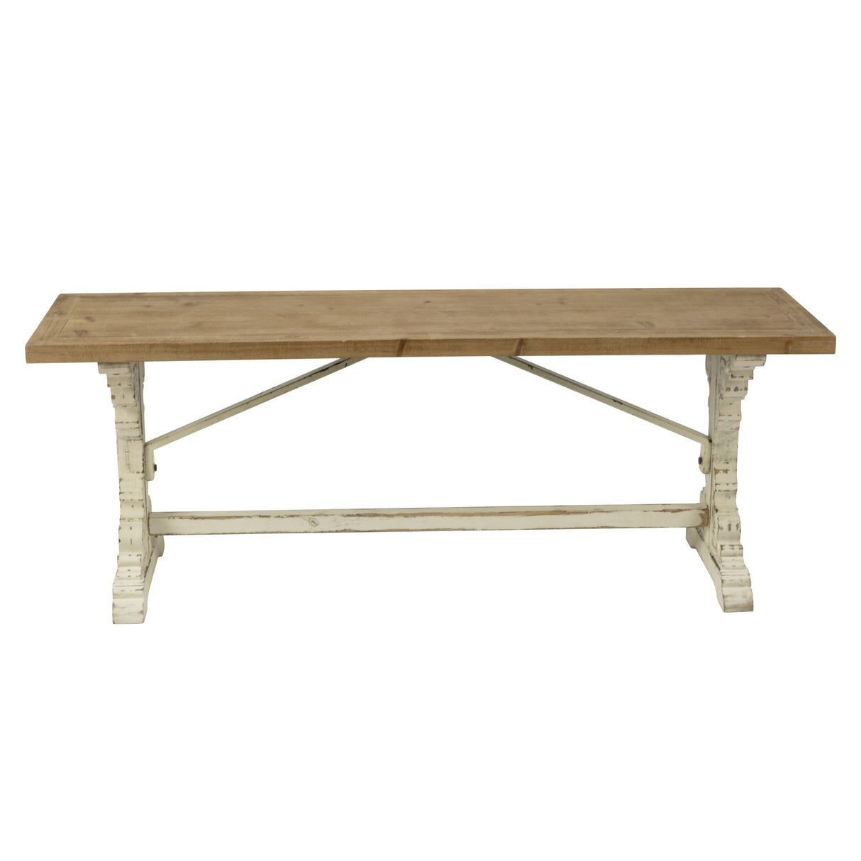 Wood Farmhouse Style Bench