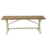 Wood Farmhouse Style Bench