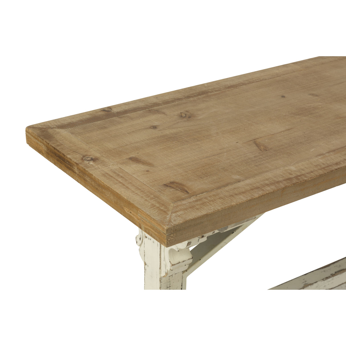 Wood Farmhouse Style Bench