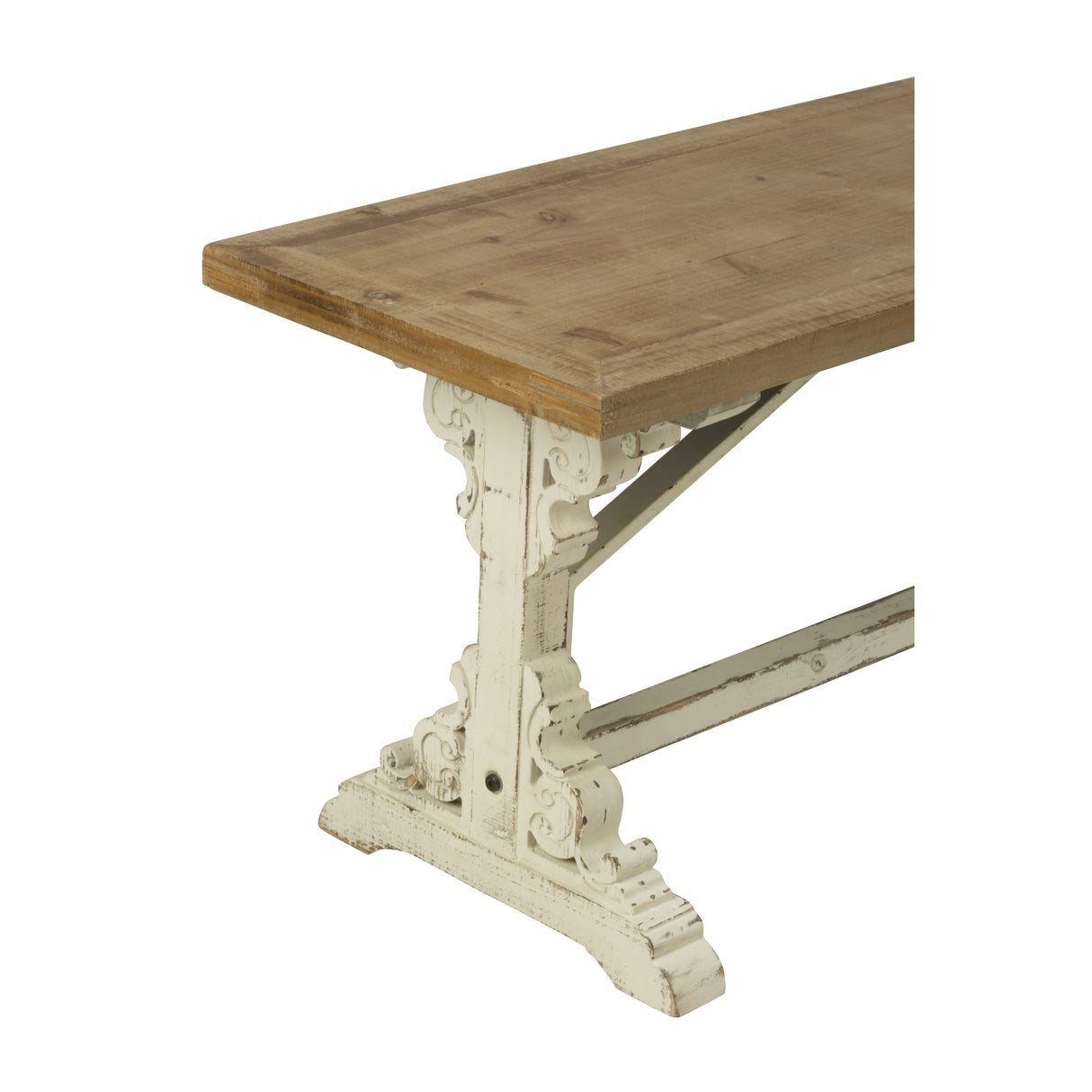 Wood Farmhouse Style Bench