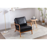 Wood Frame Armchair, Modern Accent Chair Lounge Chair for Living Room