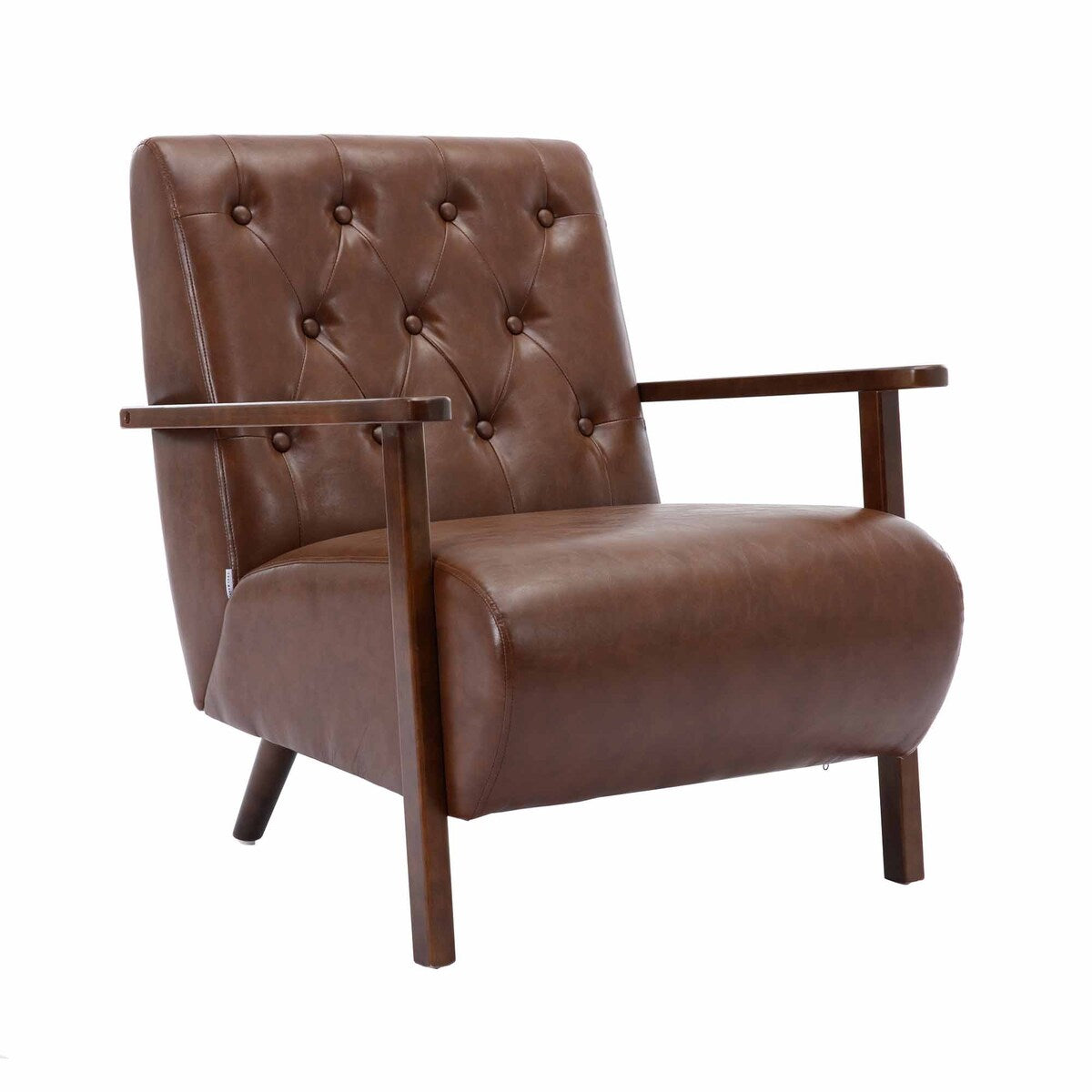 Wood Frame Armchair, Modern Accent Chair Lounge Chair