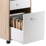 Wood Kenner Home Office File Cabinet, Two-Tone Finish