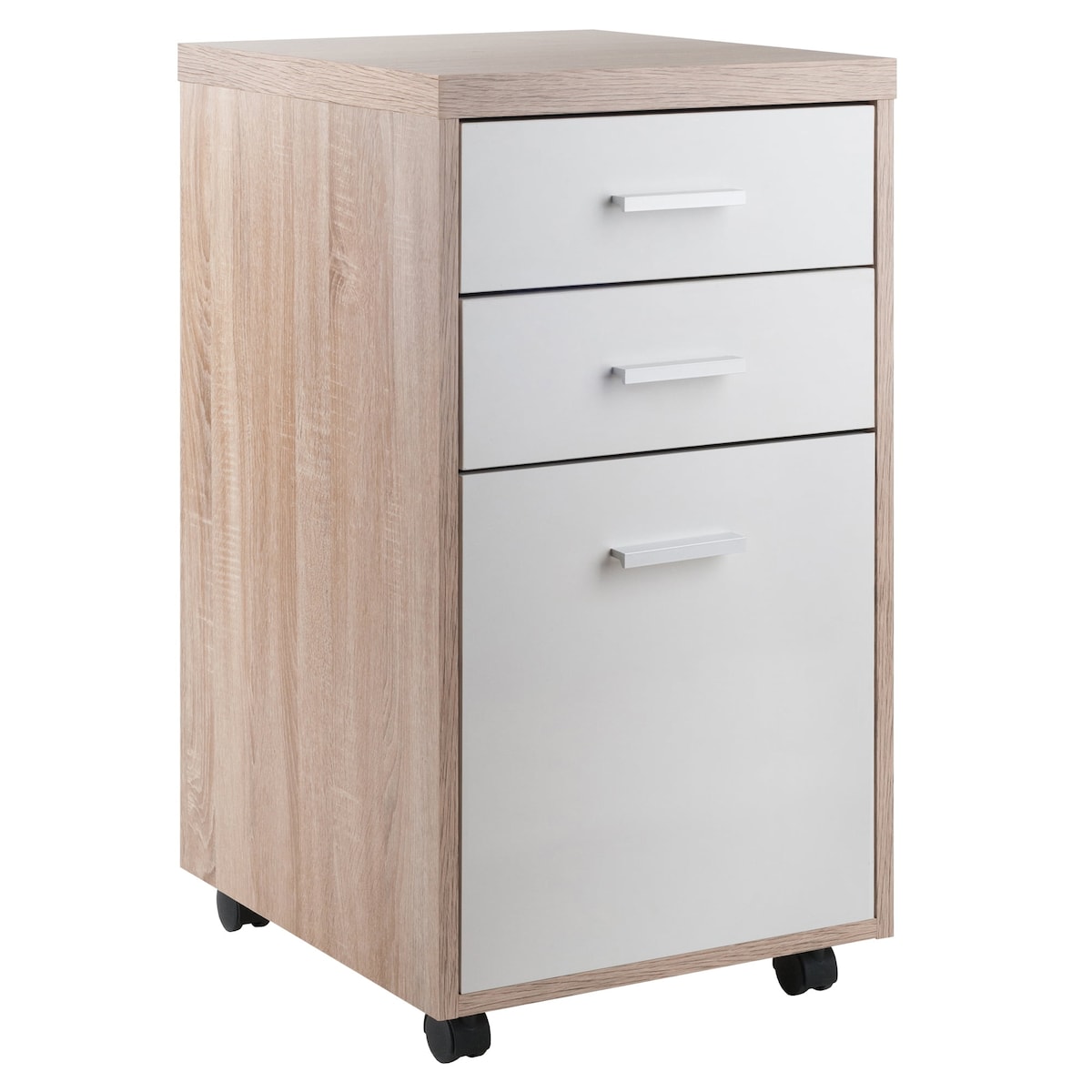 Wood Kenner Home Office File Cabinet, Two-Tone Finish