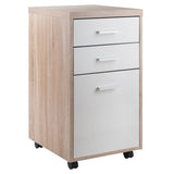 Wood Kenner Home Office File Cabinet, Two-Tone Finish