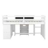 Wood Loft Bed with Slide