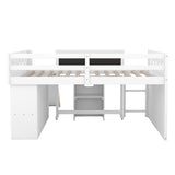 Wood Loft Bed with Slide