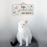 Wood Pallet Hanging Sign - Life Without Cats