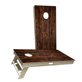 Wood Panel Cornhole Boards w LED Lights