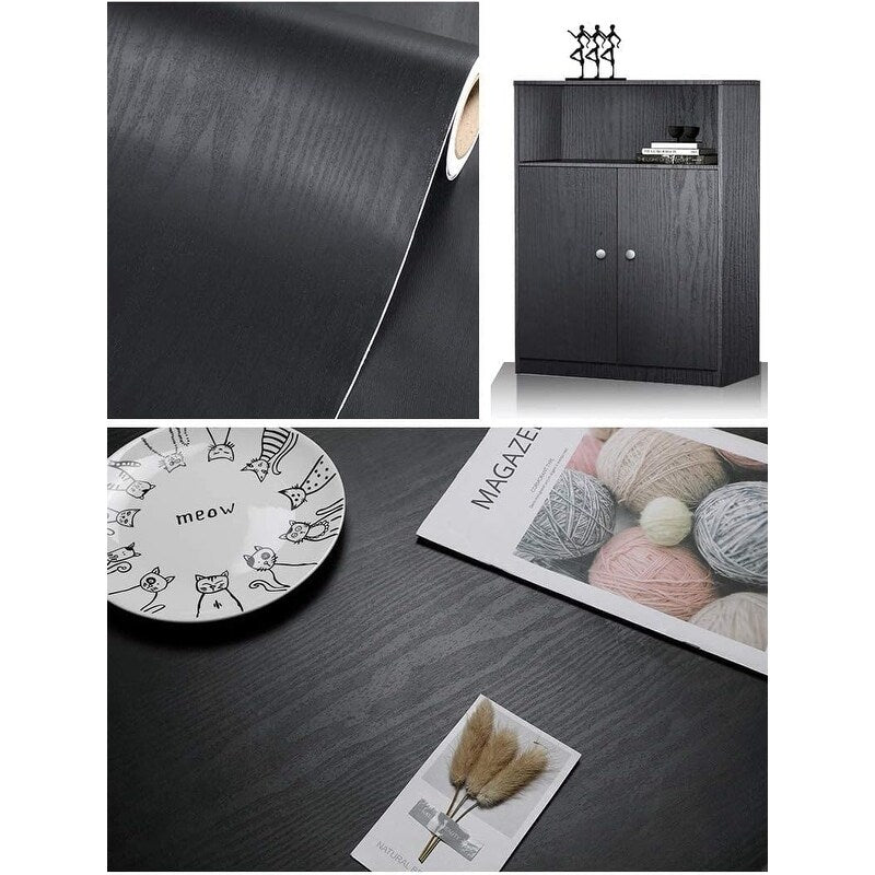 Wood Peel and Stick Wallpaper ,Removable Wallpaper for Countertop Furniture Kitchen Wall