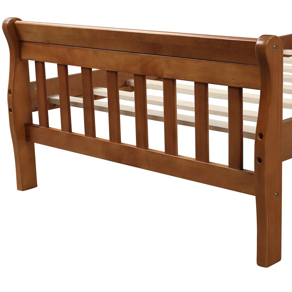 Wood Platform Bed Twin Bed Frame Panel Bed