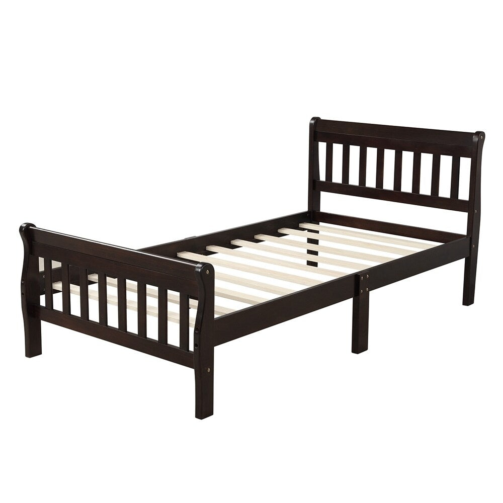 Wood Platform Bed Twin Bed Frame Panel Bed