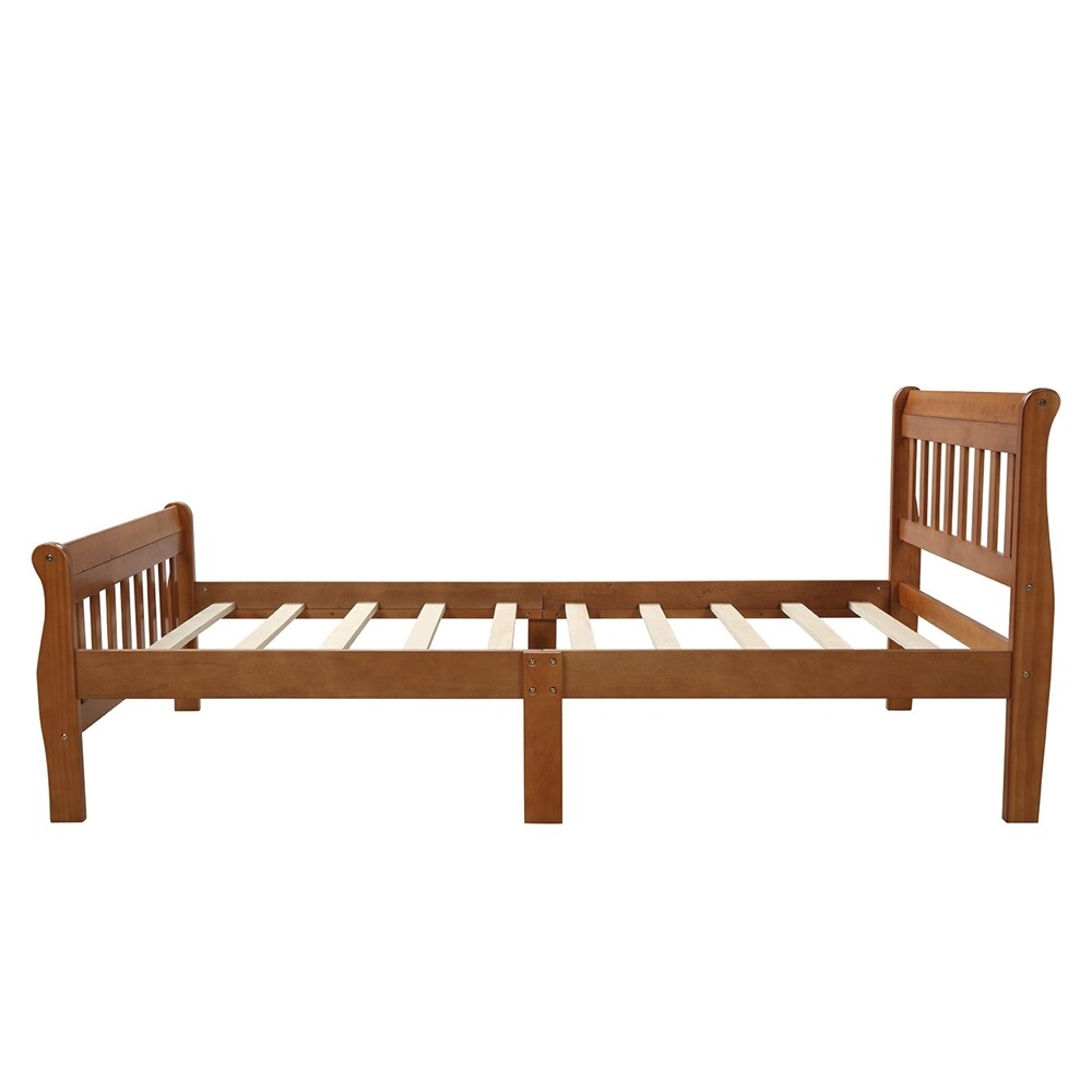 Wood Platform Bed Twin Bed Frame Panel Bed