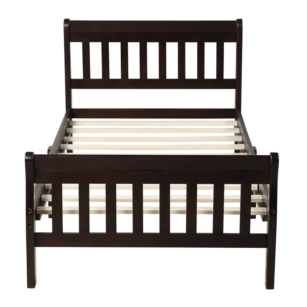 Wood Platform Bed Twin Bed Frame Panel Bed