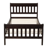Wood Platform Bed Twin Bed Frame Panel Bed
