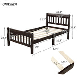 Wood Platform Bed Twin Bed Frame Panel Bed