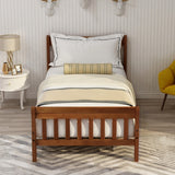 Wood Platform Bed Twin Bed Frame Panel Bed