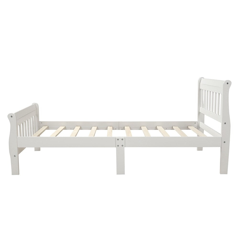 Wood Platform Bed Twin Bed Frame Panel Bed