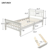 Wood Platform Bed Twin Bed Frame Panel Bed