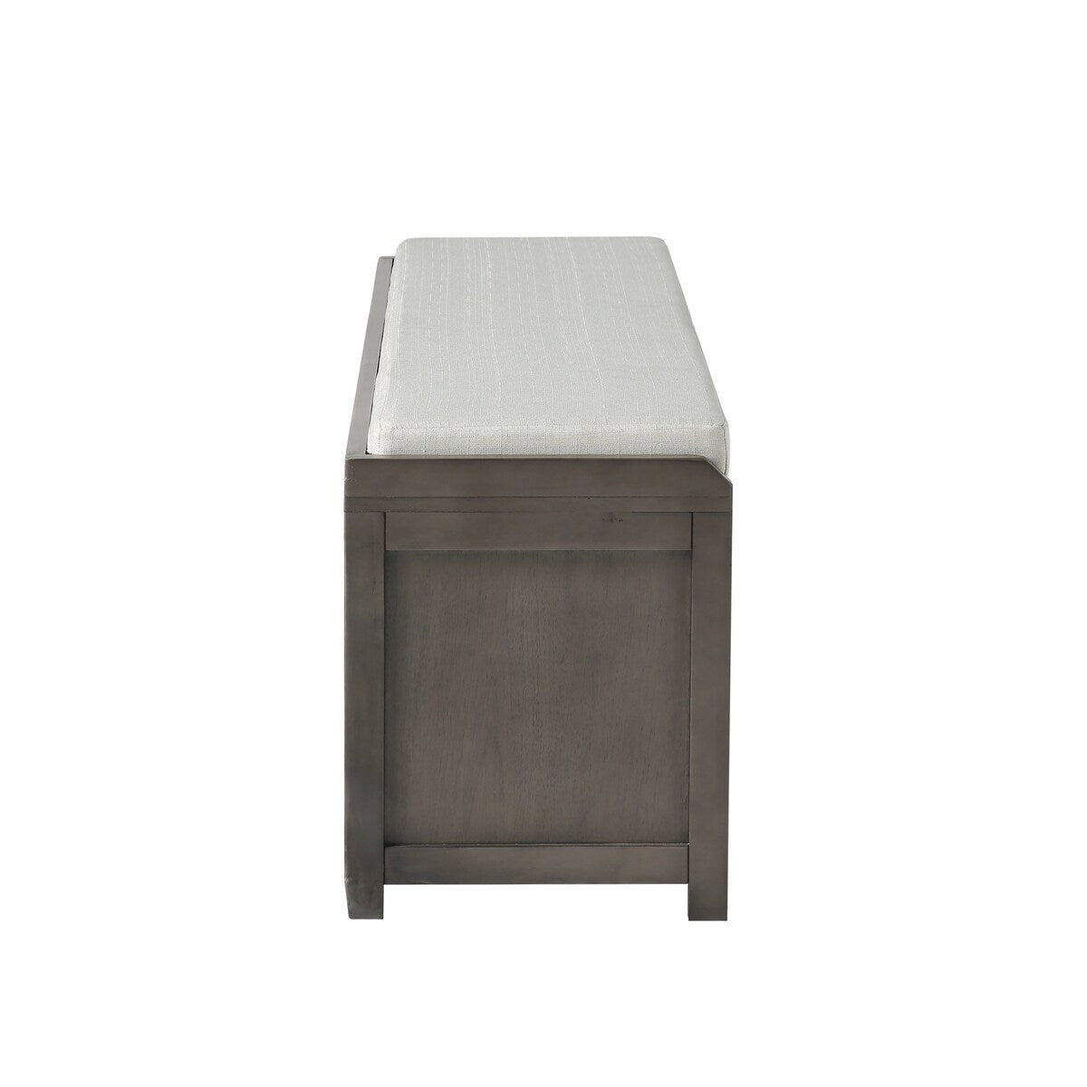 Wood Storage Bench with 2 Cabinets