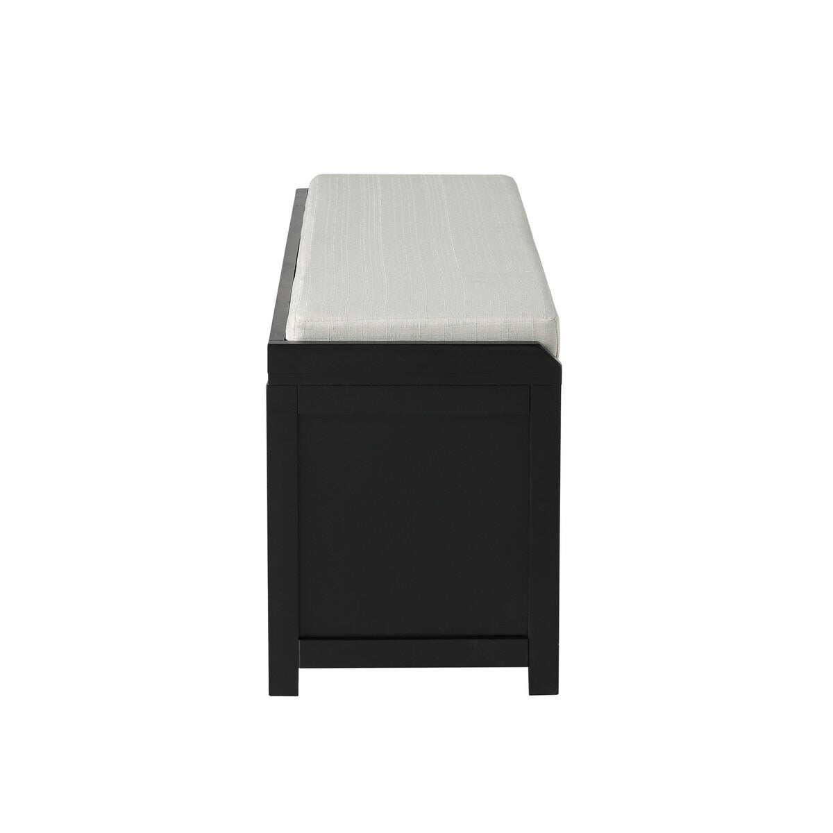 Wood Storage Bench with 2 Cabinets