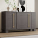 Wood Traditional Style Sideboard with Adjustable Shelves