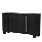 Wood Traditional Style Sideboard with Adjustable Shelves