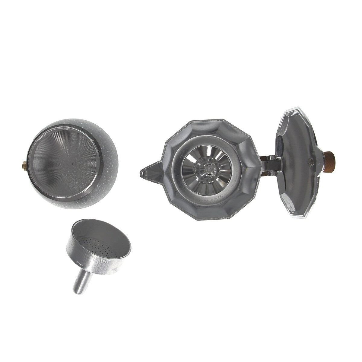 Wood & Stone Style Stovetop Coffee, 6-Cup Espresso Moka Pot