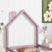 Wood bed with House-shaped Headboard Floor bed with Fences