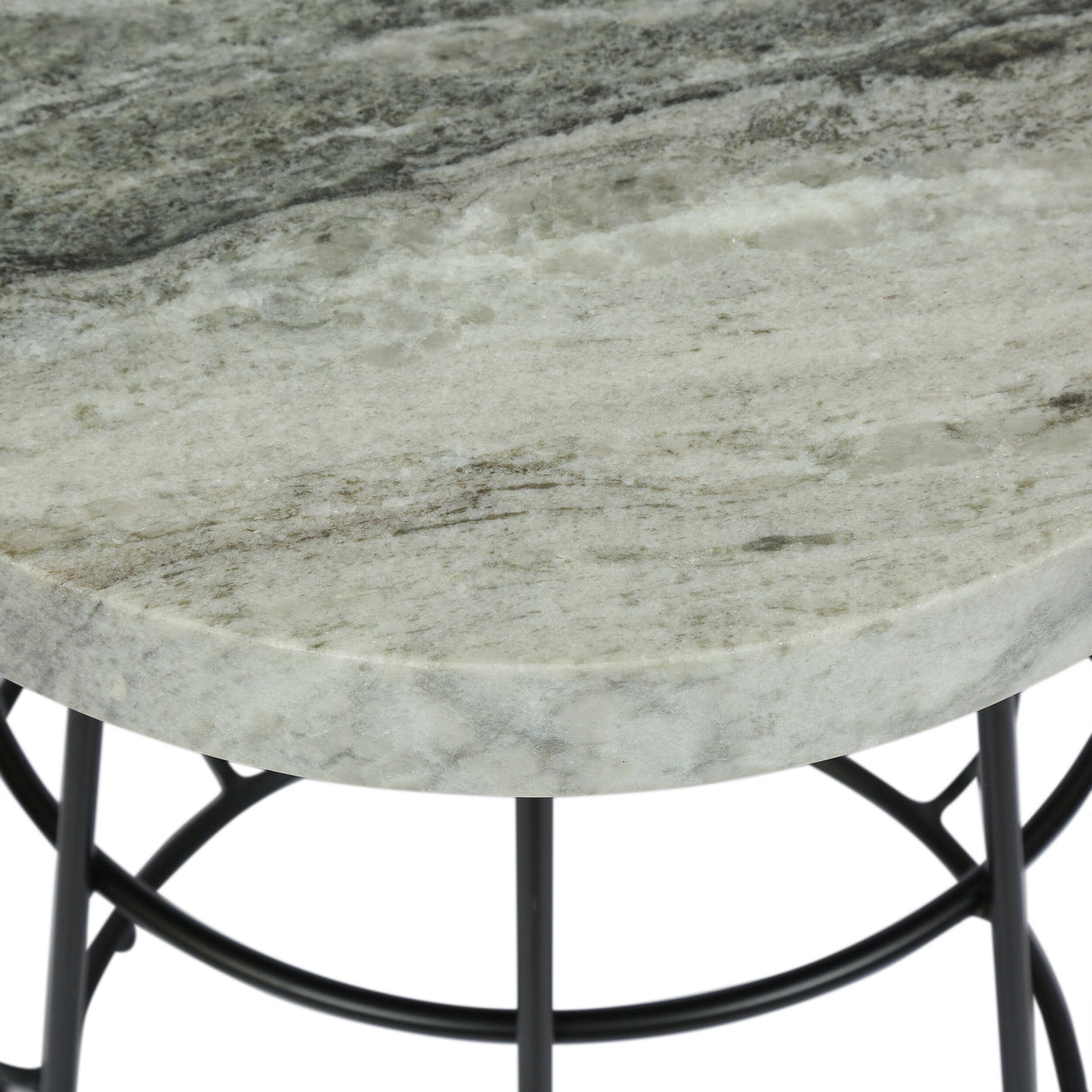 Woodbine Modern Handcrafted Marble Side Table by Christopher Knight Home - 18.00" L x 18.00" W x 22.00" H