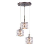 Woodbridge 21024STZLE-C80410 Elise 3L Cluster Pendant w/LED
