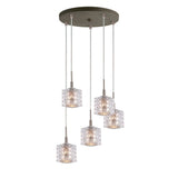 Woodbridge 21024STZLE-C80410 Elise 3L Cluster Pendant w/LED