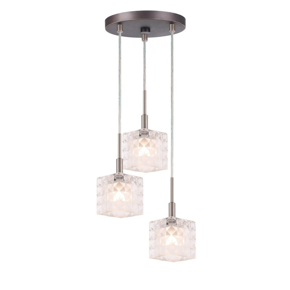 Woodbridge 21024STZLE-C80410 Elise 3L Cluster Pendant w/LED