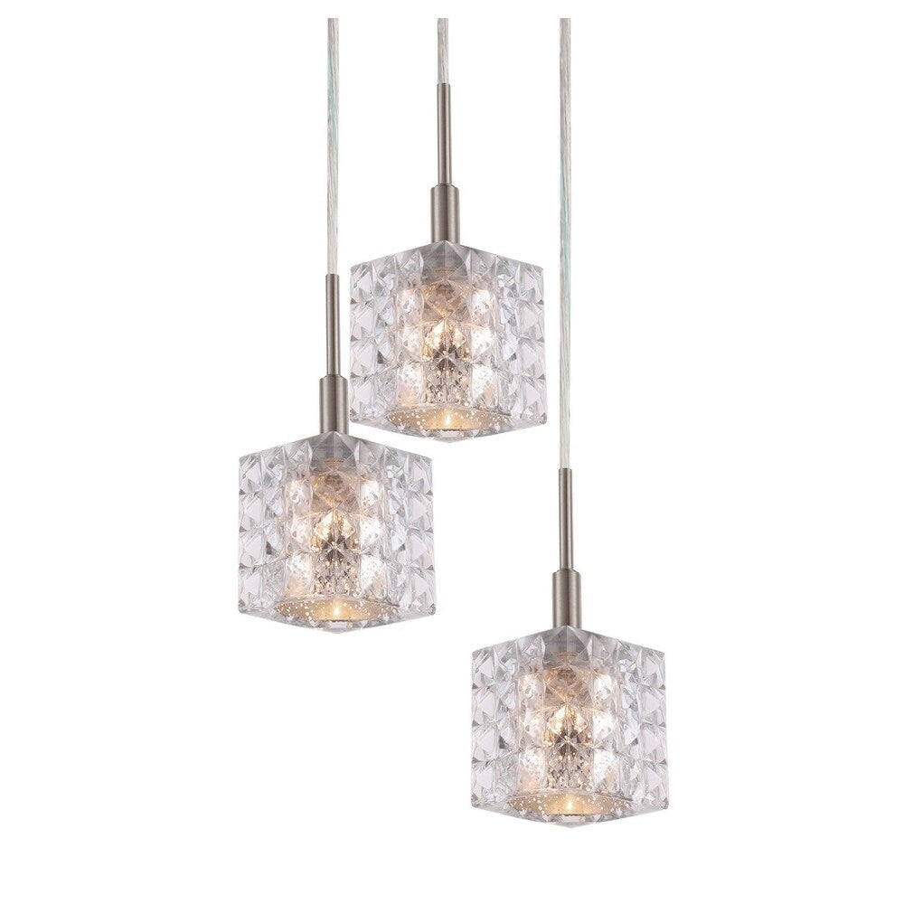 Woodbridge 21024STZLE-C80410 Elise 3L Cluster Pendant w/LED