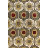 Bashian Woodbridge Hand-tufted Modern Abstract Ikat Wool Area Rug