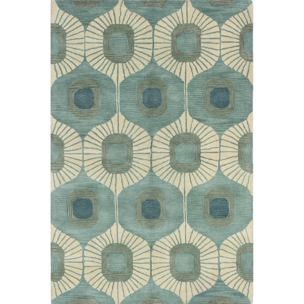 Bashian Woodbridge Hand-tufted Modern Abstract Ikat Wool Area Rug
