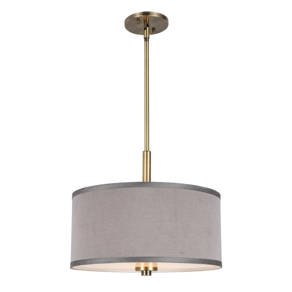 Woodbridge Lighting Drum 15" Shade Pendant w/ LED Bulb